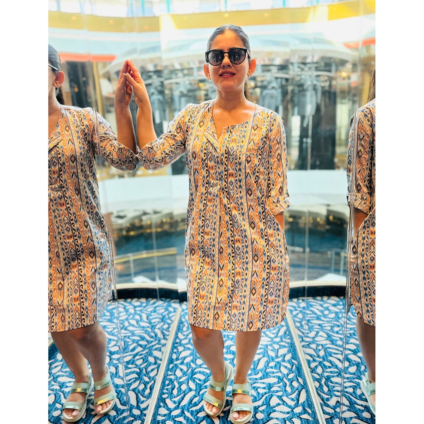 Sea Breeze Shirt Dress