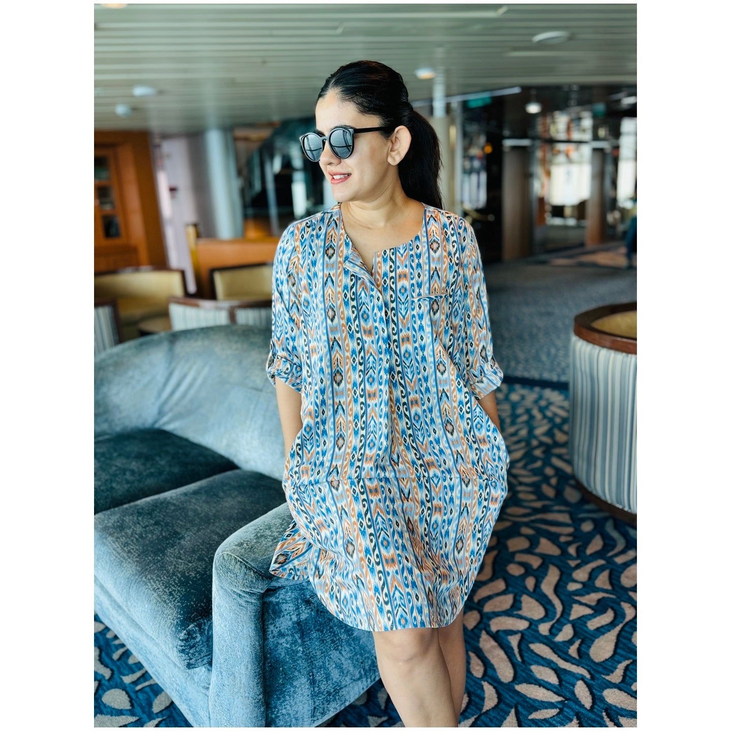 Sea Breeze Shirt Dress